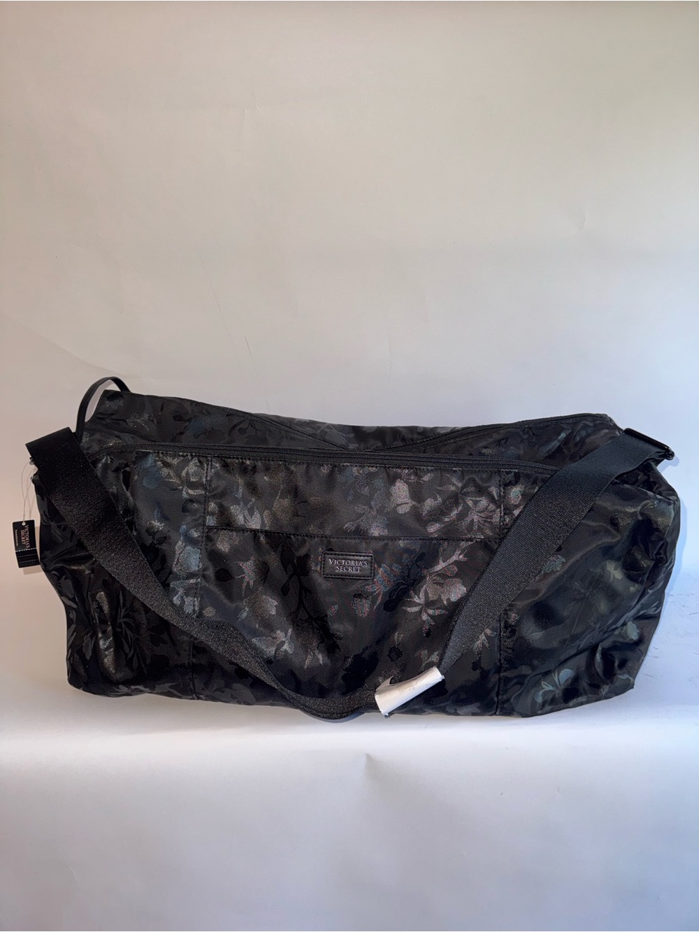 Victoria’s Secret Black Floral Duffle Bag NWT